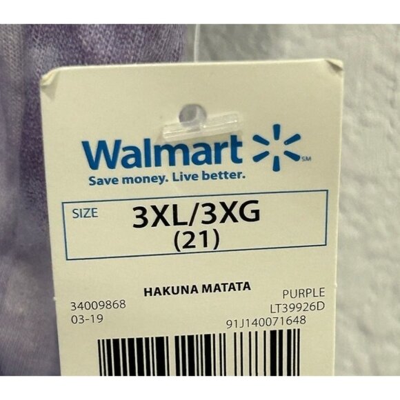 Disney The Lion King Hakuna Matata Tie-Dye Cropped T-Shirt Sz 3XL - Picture 5 of 10